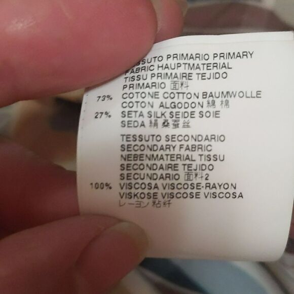 Just Cavalli Multicolor Floral Print Cotton & Silk Oversized Blouse S - Picture 10 of 11